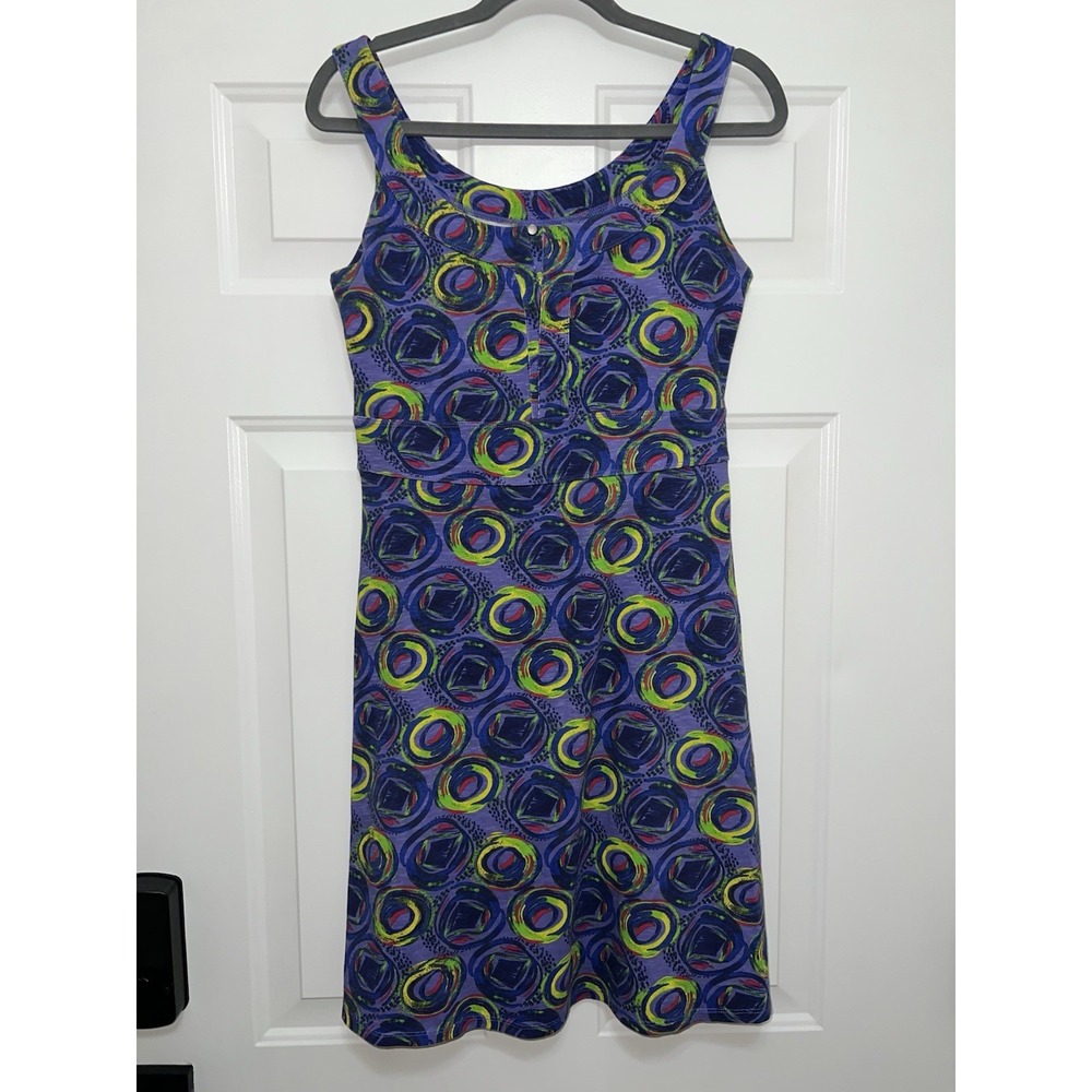 REI Tank Dress Women's Small Purple Geometric Casual Outdoor Activewear Hiking